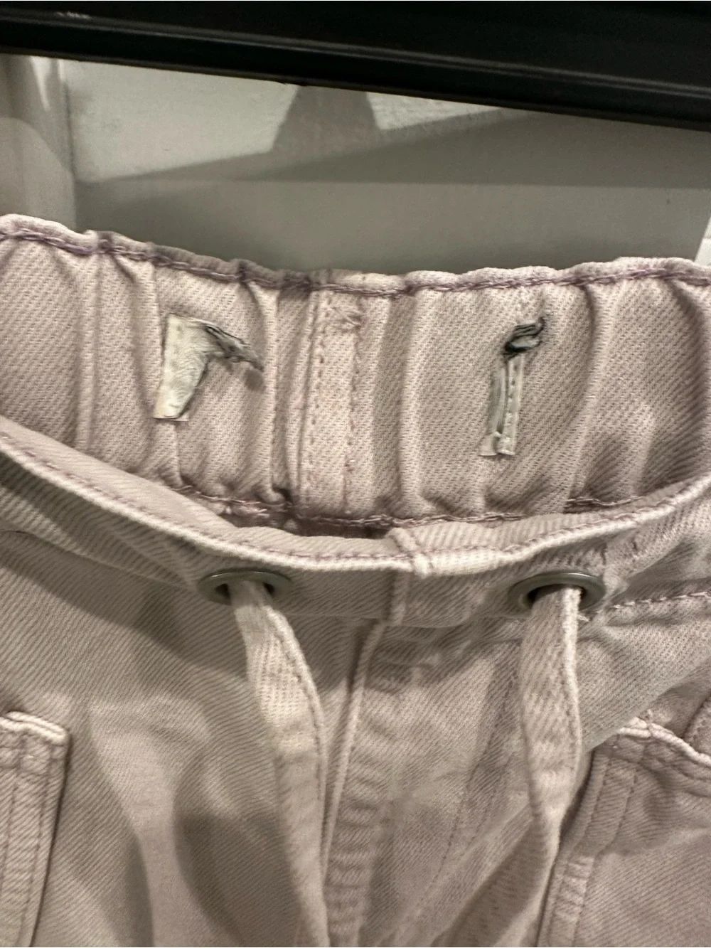 Scotch & Soda Lavender Drawstring Utility Barrel Jeans Sz Small